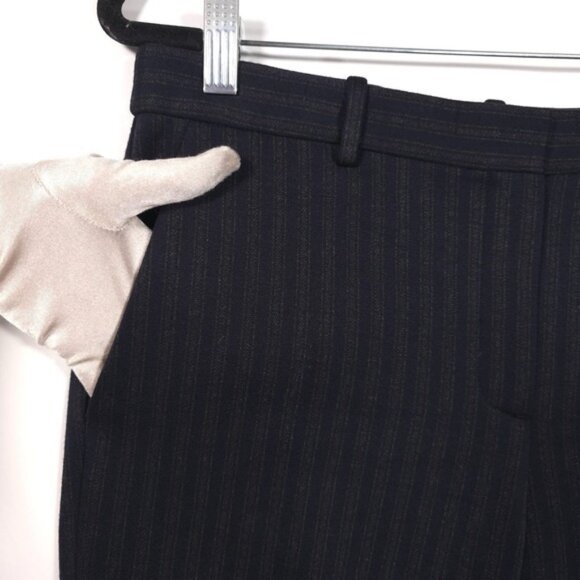 Theory Women's Tailor Trouser C Pale Stripe Knit Size 6 Viscose Blend J0726211 - Picture 9 of 11